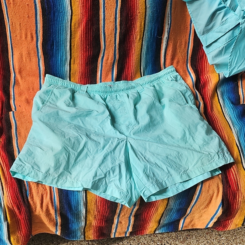 Columbia PFG Men's Size XL 6" Leg Aqua Sail Swim Performance Shorts /Mesh Lining